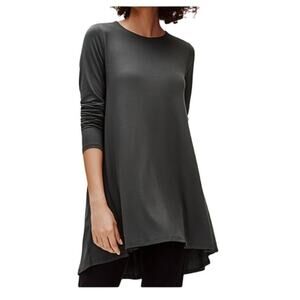 Eileen Fisher | Women's Size S/P, A-line Lightweight Viscose Top/Tunic Black